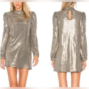 NWT Tularose Long Sleeve Sequin Dress